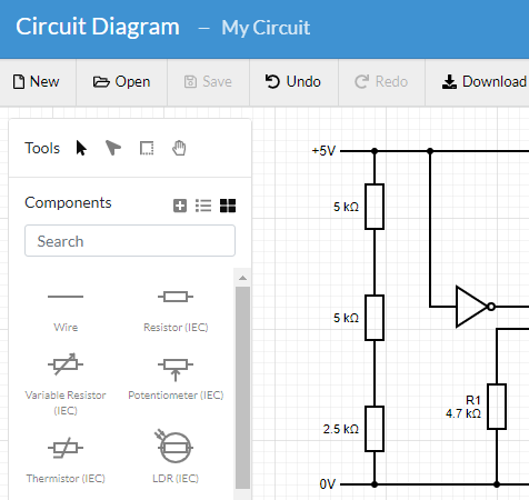 electric circuit diagram maker